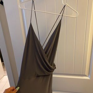 long, slit dress